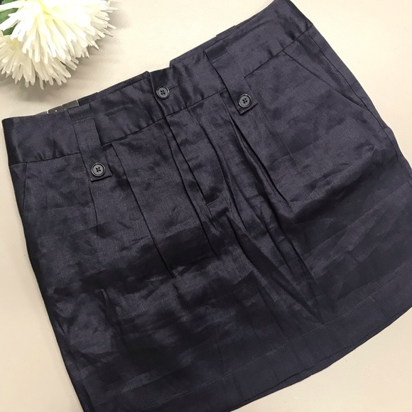 Banana Republic Factory Dresses & Skirts - Banana Republic Skirt Blue Straight Faux Pockets